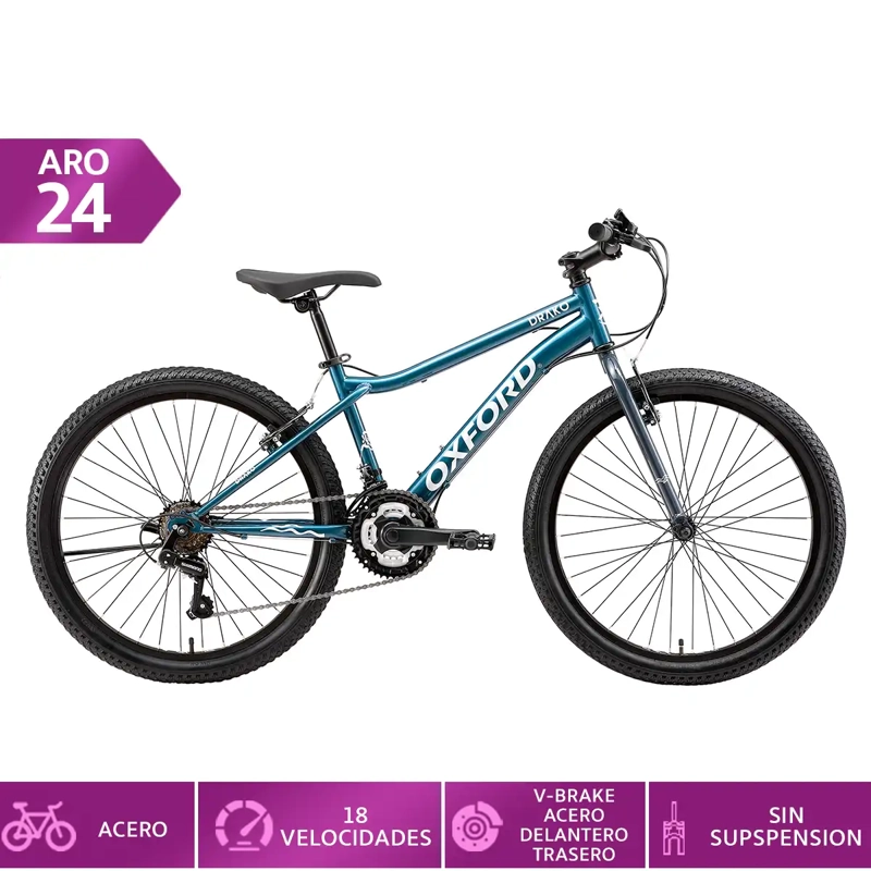 BICICLETA OXFORD DRAKO ARO 24 INDIGO