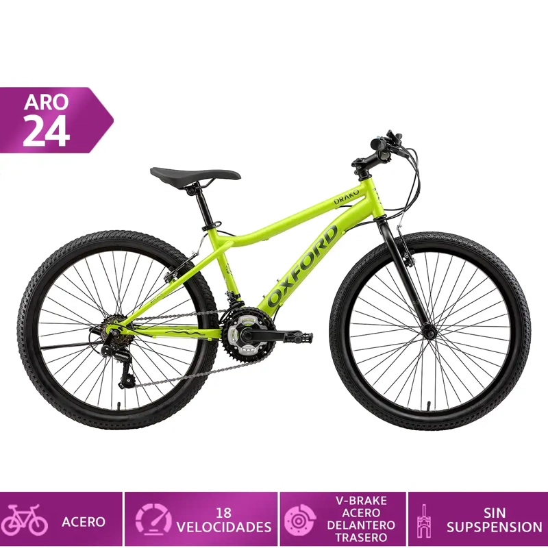 BICICLETA OXFORD DRAKO ARO 24 VERDE
