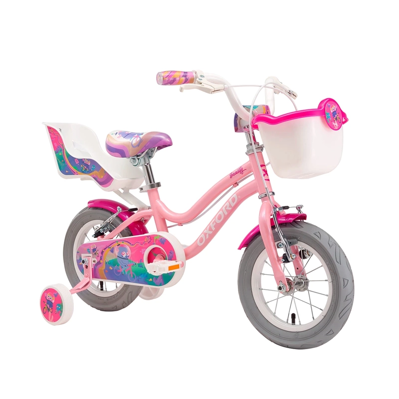 BICICLETA INFANTIL OXFORD BEAUTY ARO 12 1V ROSADO - 2
