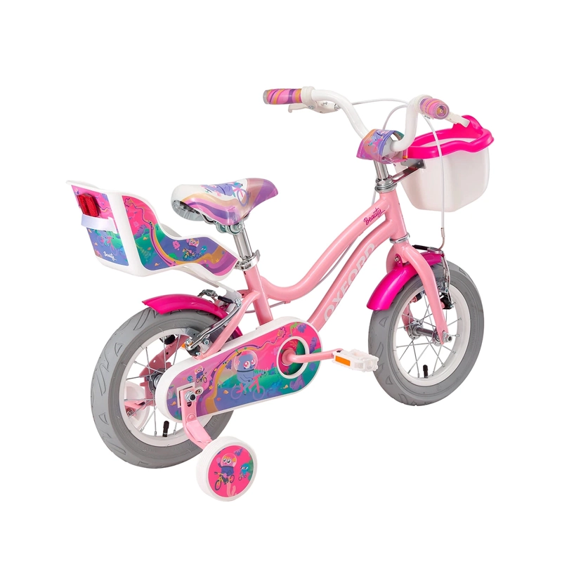 BICICLETA INFANTIL OXFORD BEAUTY ARO 12 1V ROSADO - 4