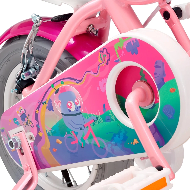 BICICLETA INFANTIL OXFORD BEAUTY ARO 12 1V ROSADO - 5