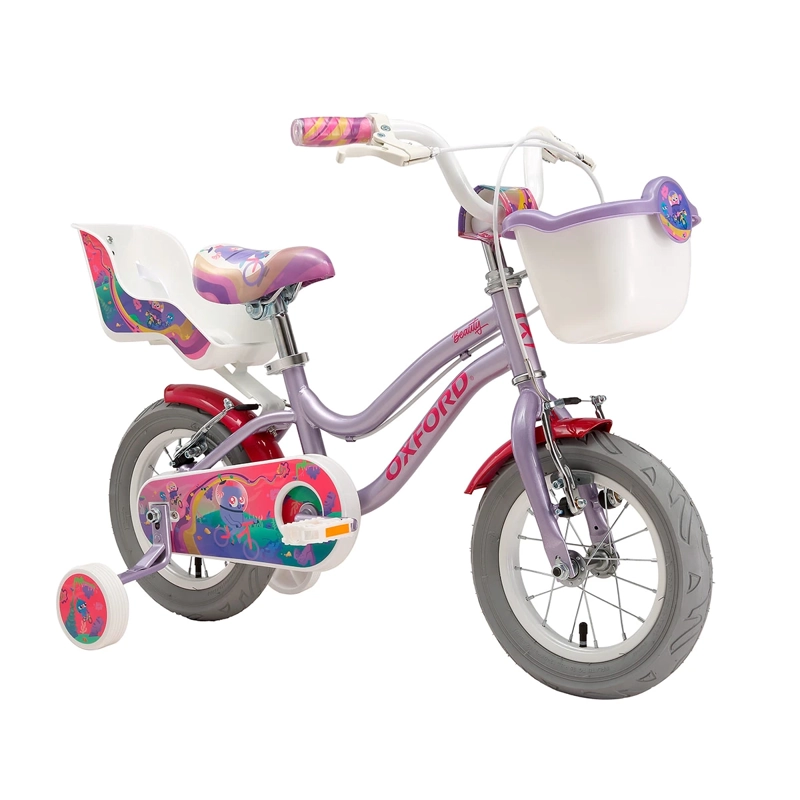 BICICLETA INFANTIL OXFORD BEAUTY ARO 12 1V LILA - 2