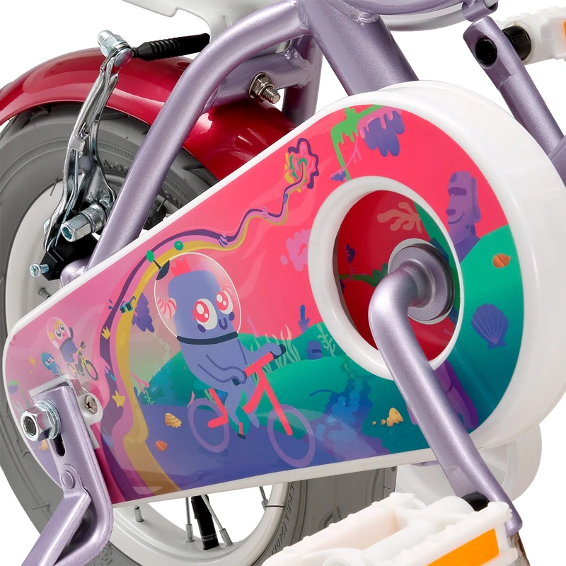 BICICLETA INFANTIL OXFORD BEAUTY ARO 12 1V LILA - 5