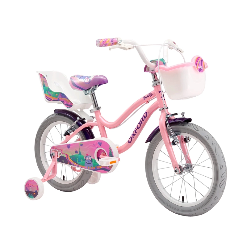 BICICLETA INFANTIL OXFORD BEAUTY ARO 16 1V ROSADO - 2