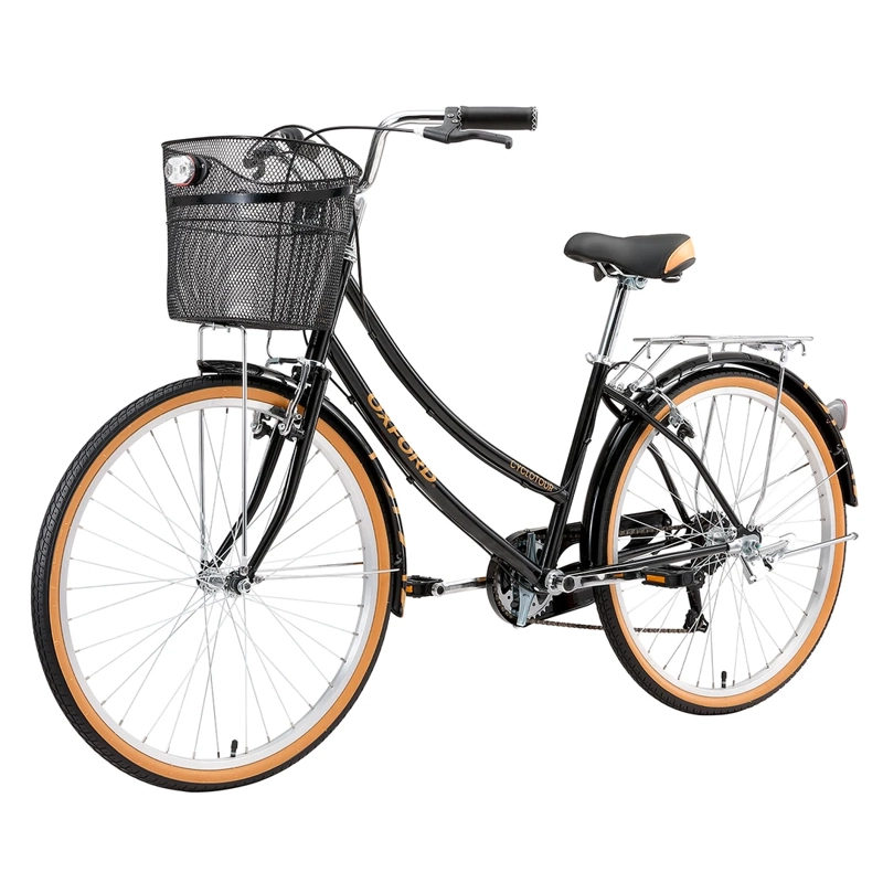 BICICLETA OXFORD CYCLOTOUR ARO 26 6V M NEGRO Negro, foto 3