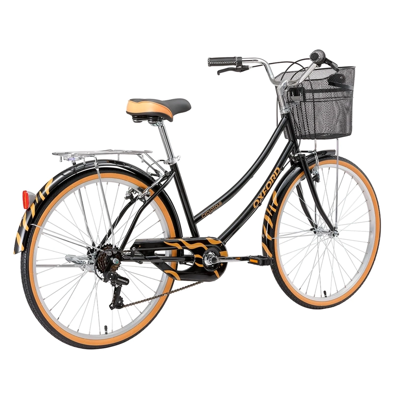 BICICLETA OXFORD CYCLOTOUR ARO 26 6V M NEGRO Negro, foto 4