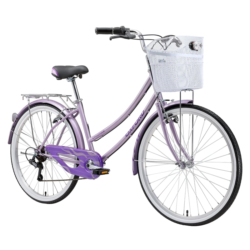 BICICLETA OXFORD CYCLOTOUR ARO 26 6V M LILA Lila, foto 2