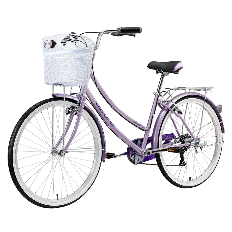 BICICLETA OXFORD CYCLOTOUR ARO 26 6V M LILA Lila, foto 3