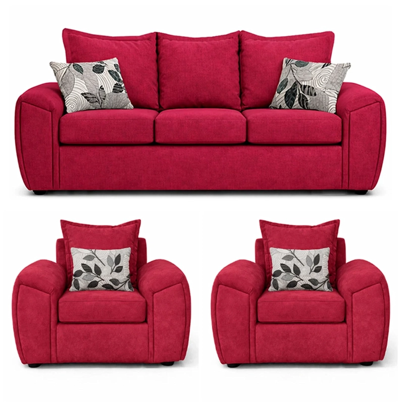 JUEGO DE LIVING ELEGANT DETAIL HOUSTON TELA 3-1-1 - 2