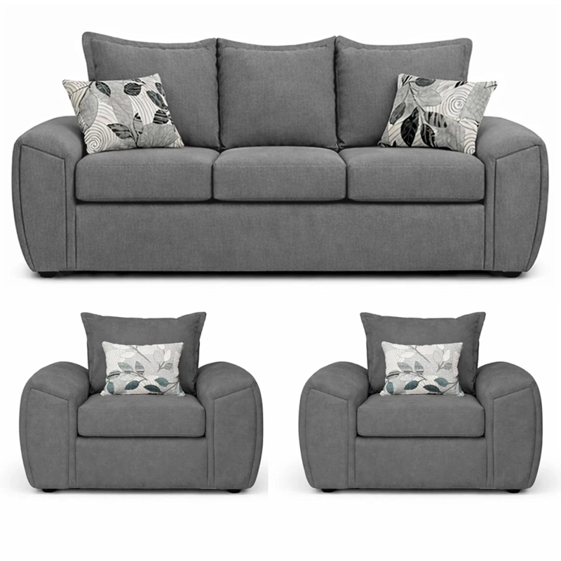 JUEGO DE LIVING ELEGANT DETAIL HOUSTON TELA 3-1-1 - 2