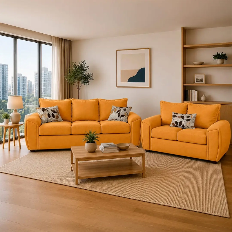 JUEGO DE LIVING ELEGANT DETAIL HOUSTON TELA 3-2 - 1
