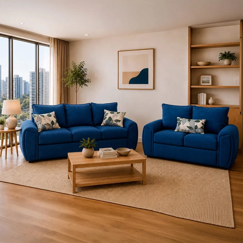 JUEGO DE LIVING ELEGANT DETAIL HOUSTON TELA 3-2