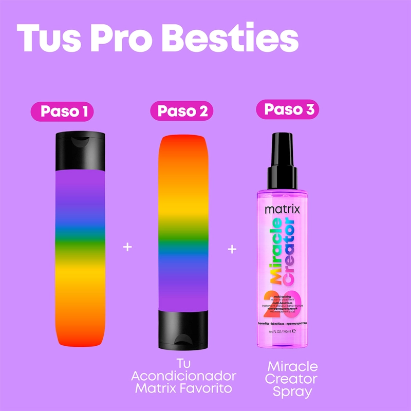 DÚO PROTECTOR TÉRMICO MATRIX MULTIBENEFICIOS MIRACLE CREATOR 190ML+190ML - 2