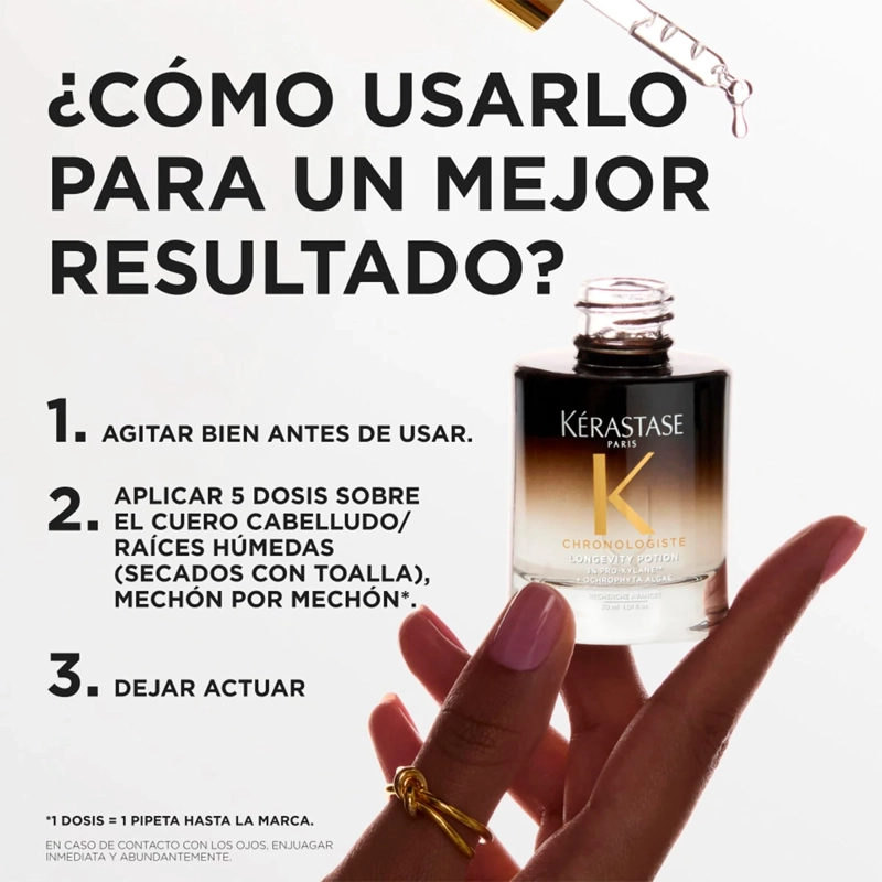 SERUM PARA CUERO CABELLUDO KERASTASE LONGEVITY POTION CHRONOLOGISTE 30ML - 7