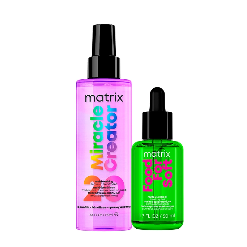 SET MULTIBENEFICIOS MATRIX MIRACLE CREATOR 190ML+ACEITE 50ML