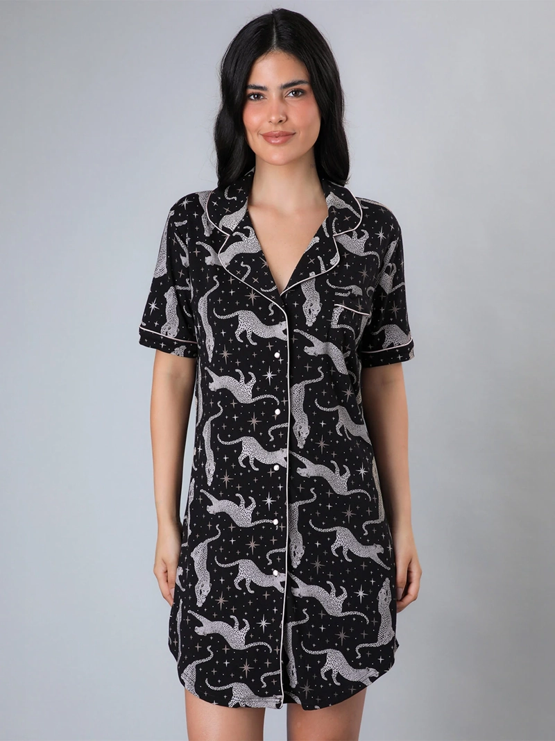 CAMISOLA MUJER FLORES ALGODÓN CAMISERO - 2
