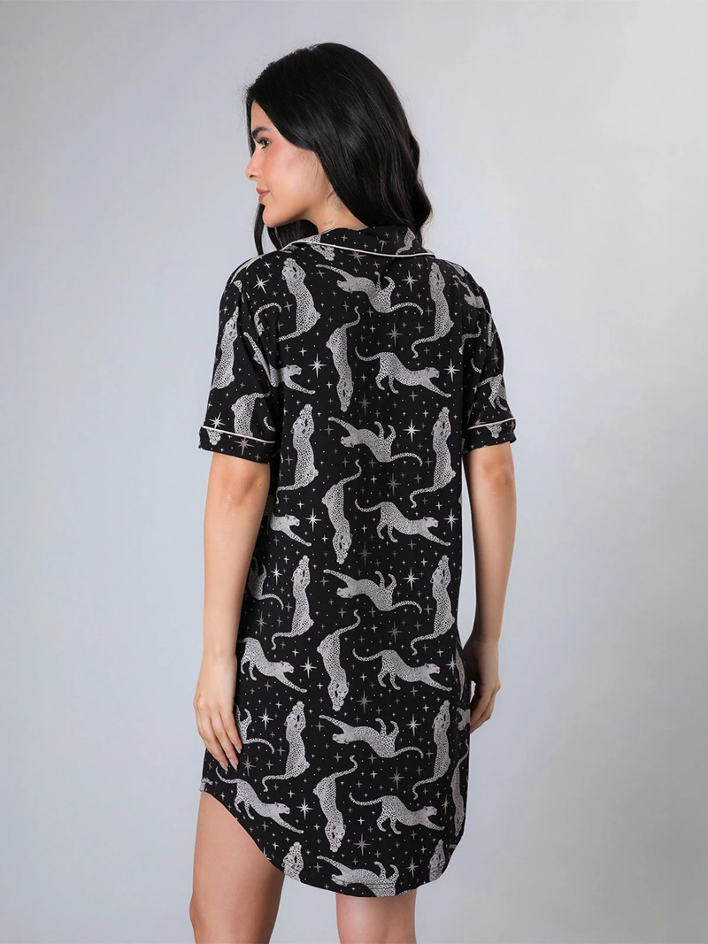 CAMISOLA MUJER FLORES ALGODÓN CAMISERO - 3
