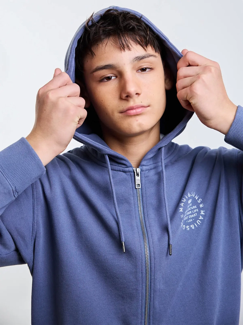 POLERÓN NIÑO MAUI AND SONS ALGODÓN FULL ZIPPER - 4