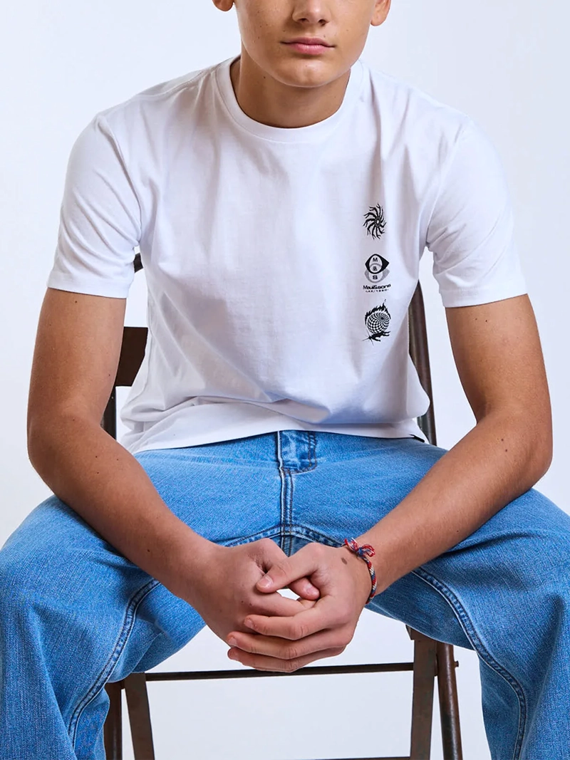 POLERA NIÑO MAUI AND SONS MANGA CORTA ALGODÓN - 8