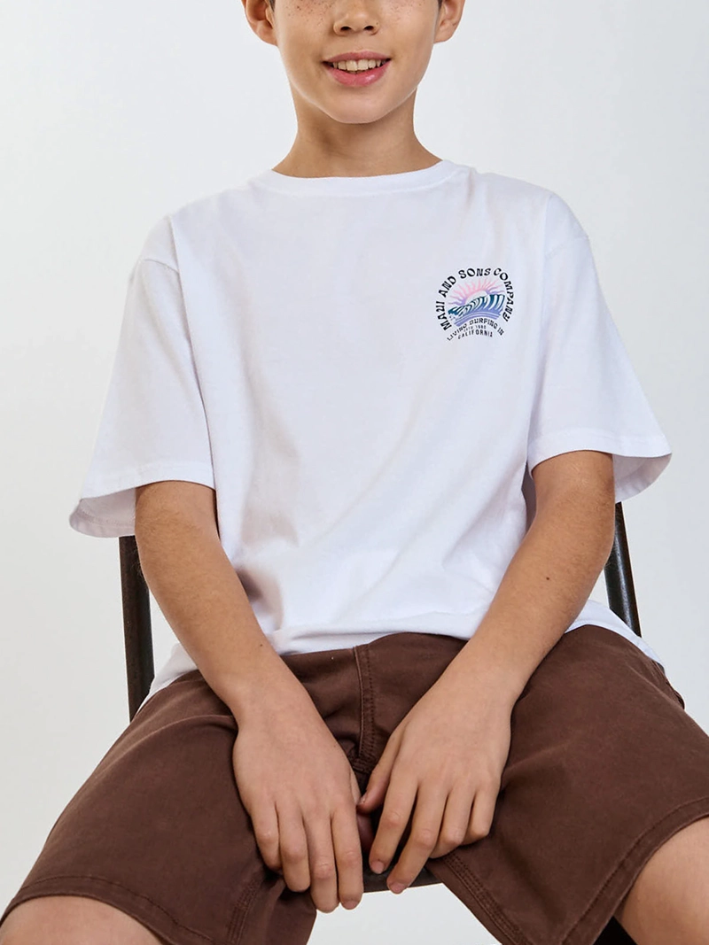 POLERA NIÑO MAUI AND SONS MANGA CORTA ALGODÓN - 8