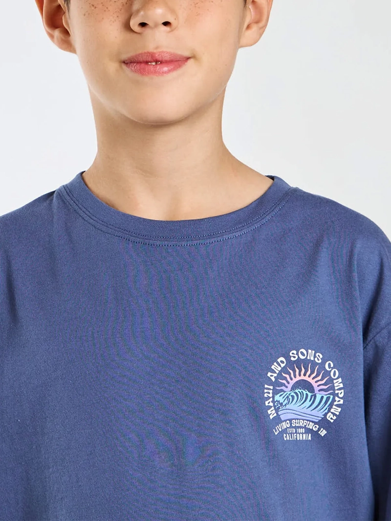 POLERA NIÑO MAUI AND SONS MANGA CORTA ALGODÓN - 4
