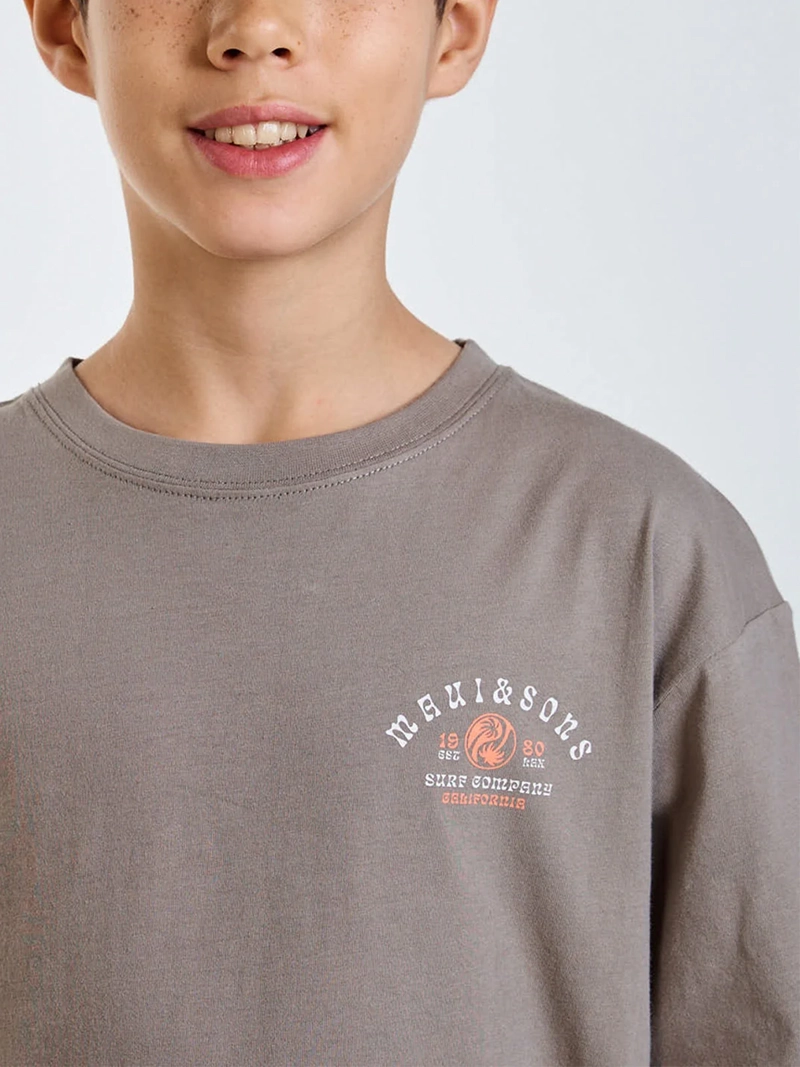 POLERA NIÑO MAUI AND SONS MANGA CORTA ALGODÓN - 5
