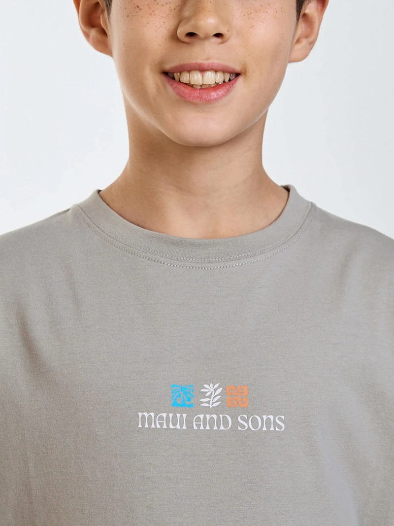 POLERA NIÑO MAUI AND SONS MANGA CORTA ALGODÓN - 5