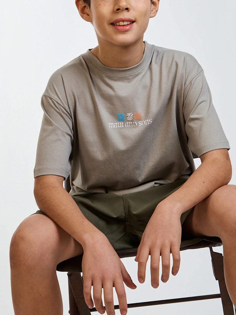 POLERA NIÑO MAUI AND SONS MANGA CORTA ALGODÓN - 7