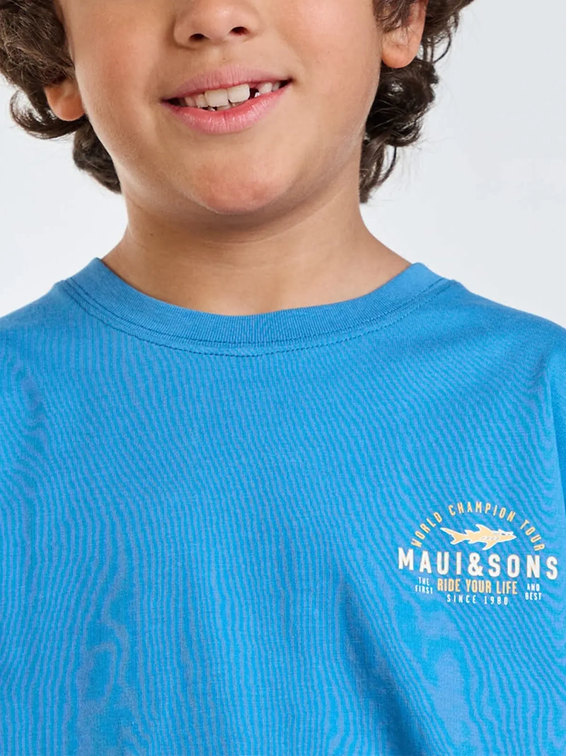 POLERA NIÑO MAUI AND SONS MANGA CORTA ALGODÓN - 5