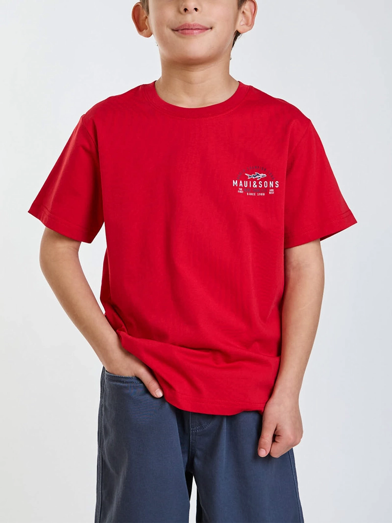 POLERA NIÑO MAUI AND SONS MANGA CORTA ALGODÓN