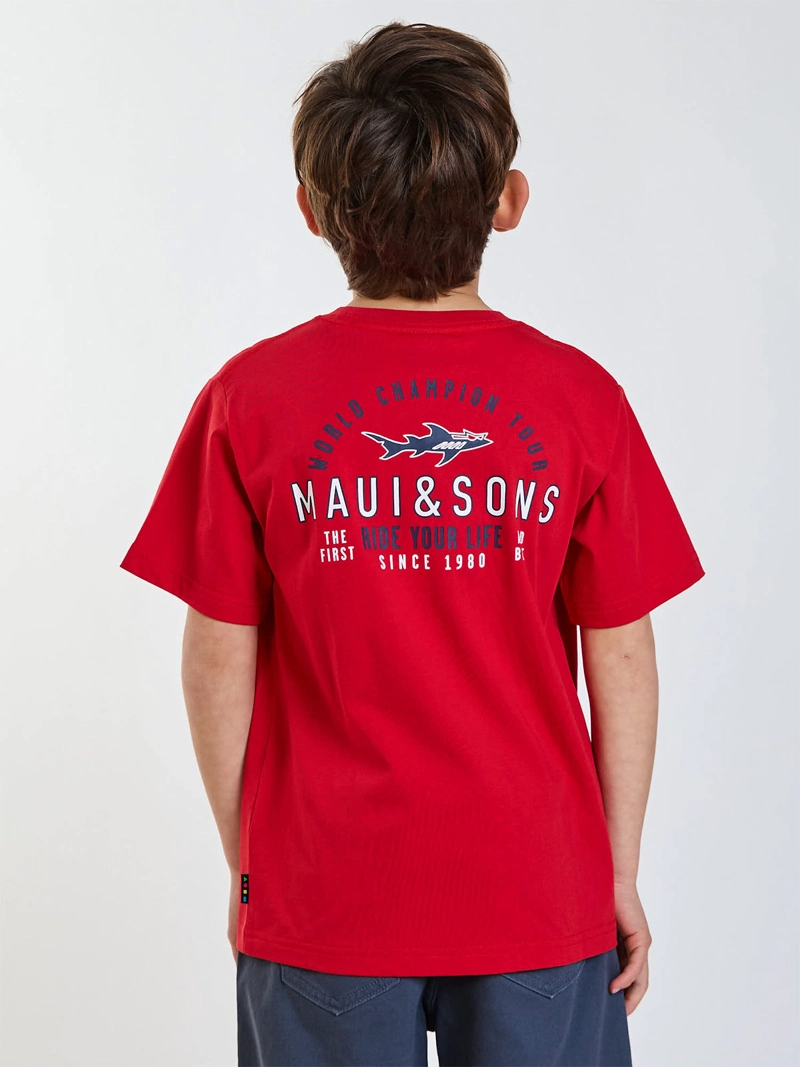 POLERA NIÑO MAUI AND SONS MANGA CORTA ALGODÓN - 3