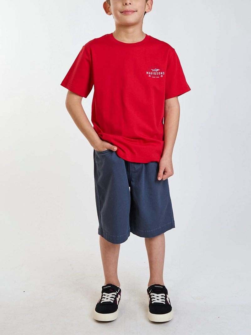 POLERA NIÑO MAUI AND SONS MANGA CORTA ALGODÓN - 7