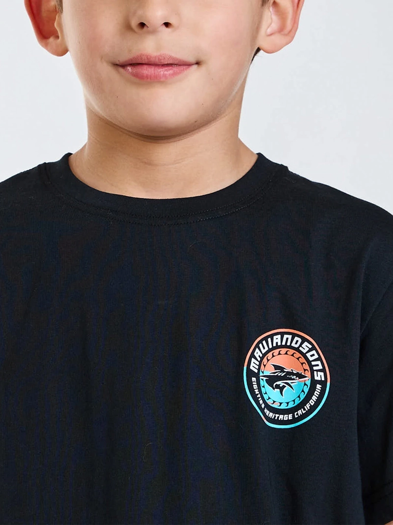 POLERA NIÑO MAUI AND SONS MANGA CORTA ALGODÓN - 5