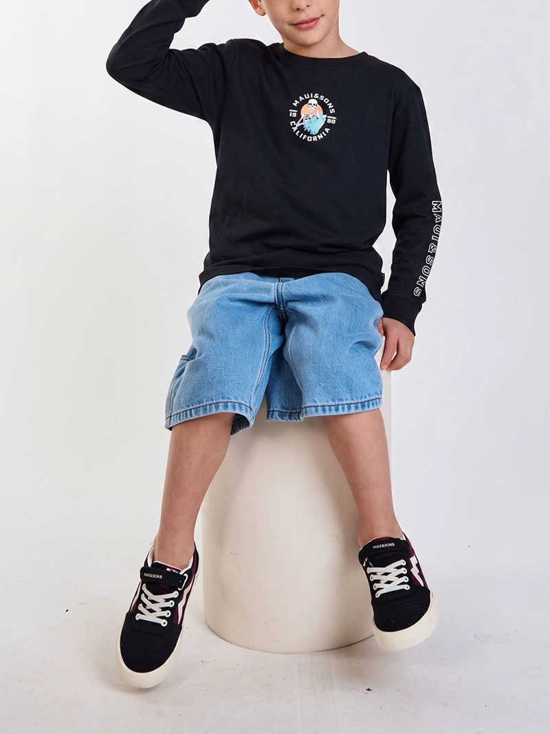 POLERA NIÑO MAUI AND SONS MANGA LARGA ALGODÓN - 5