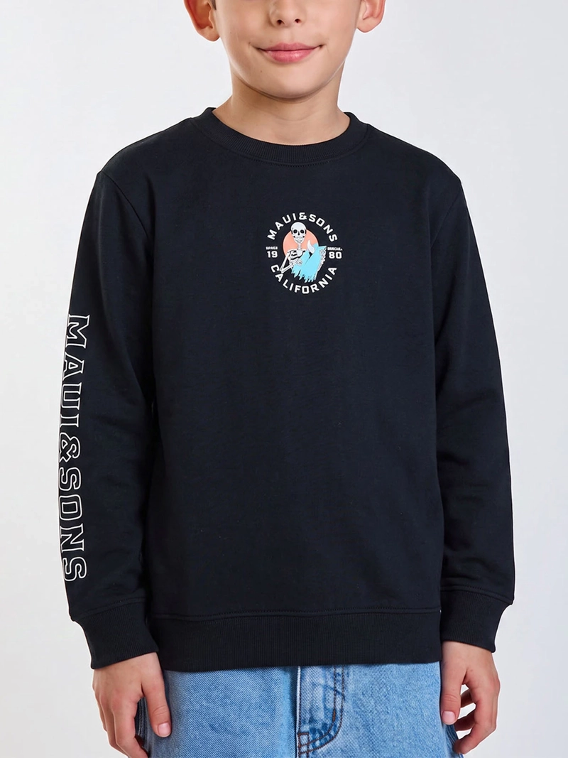 POLERA NIÑO MAUI AND SONS MANGA LARGA ALGODÓN
