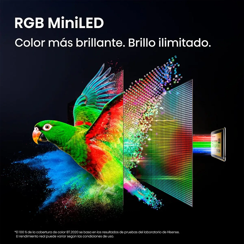 SMART TV HISENSE RGB MINILED 4K UHD 55” 55UR8SG - 6