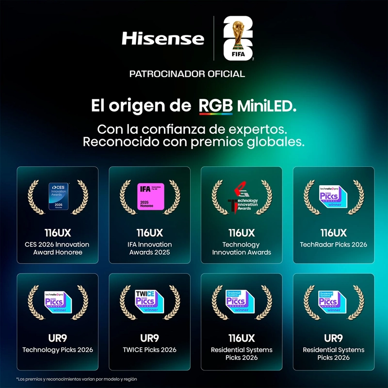 SMART TV HISENSE RGB MINILED 4K UHD 65” 65UR8SG - 12
