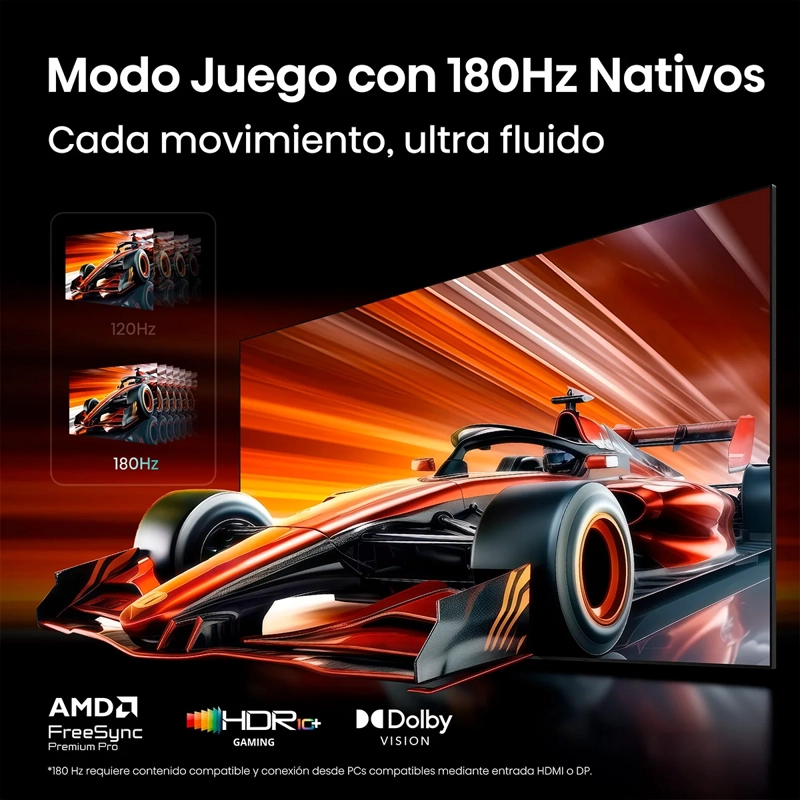 SMART TV HISENSE RGB MINILED 4K UHD 65” 65UR8SG - 8