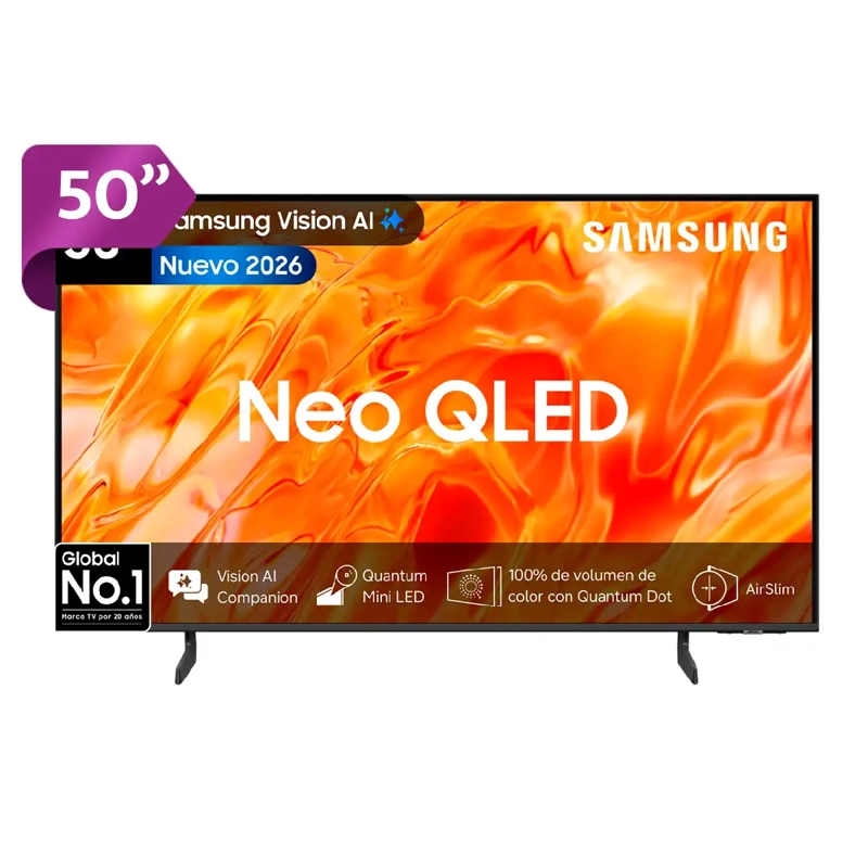 SMART TV SAMSUN NEO QLED 4K UHD 50” VISION AI QN70H 2026 + CONTROL POR VOZ - 1