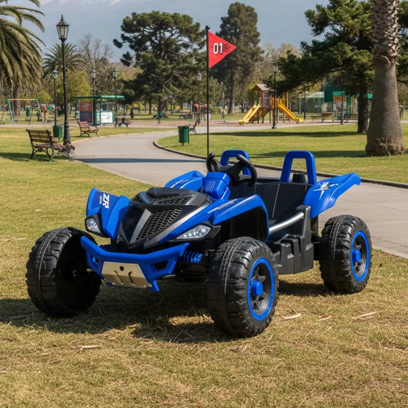 AUTO A BATERÍA KIDSCOOL MONSTER 4X4 24V APP CONTROL REMOTO AZUL - 1