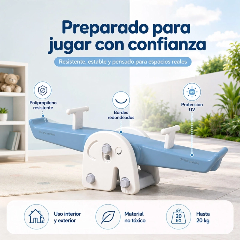 BALANCÍN KIDSCOOL ELEFANTE CRUDO NEUTRO - 3