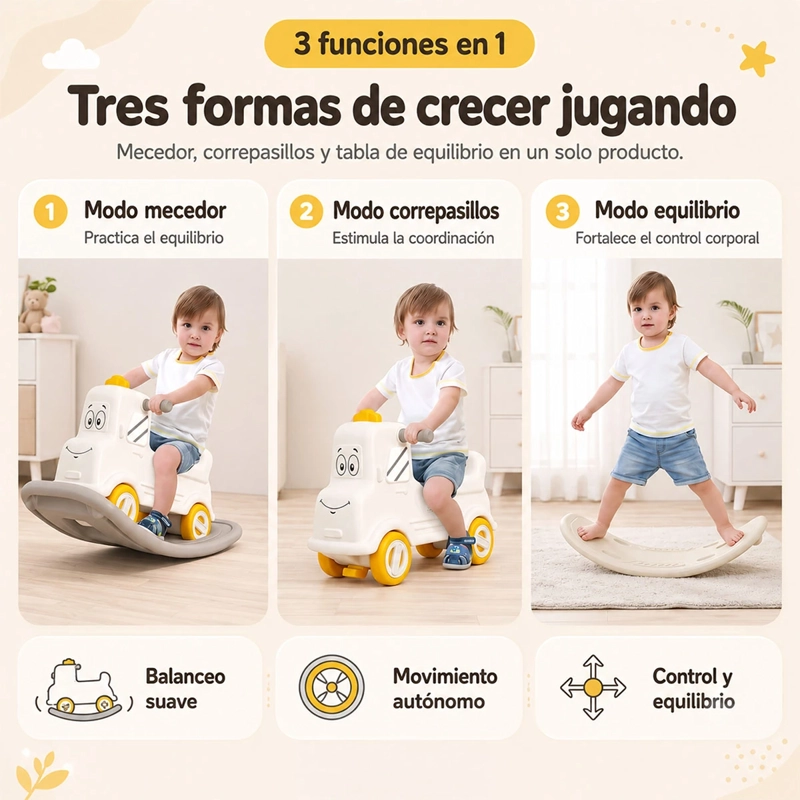 CORREPASILLO KIDSCOOL CAMINADOR MECEDOR CAMIÓN - 3