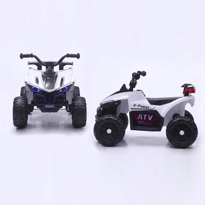 CUATRIMOTO A BATERÍA KIDSCOOL ATV 12V BLANCO - 4