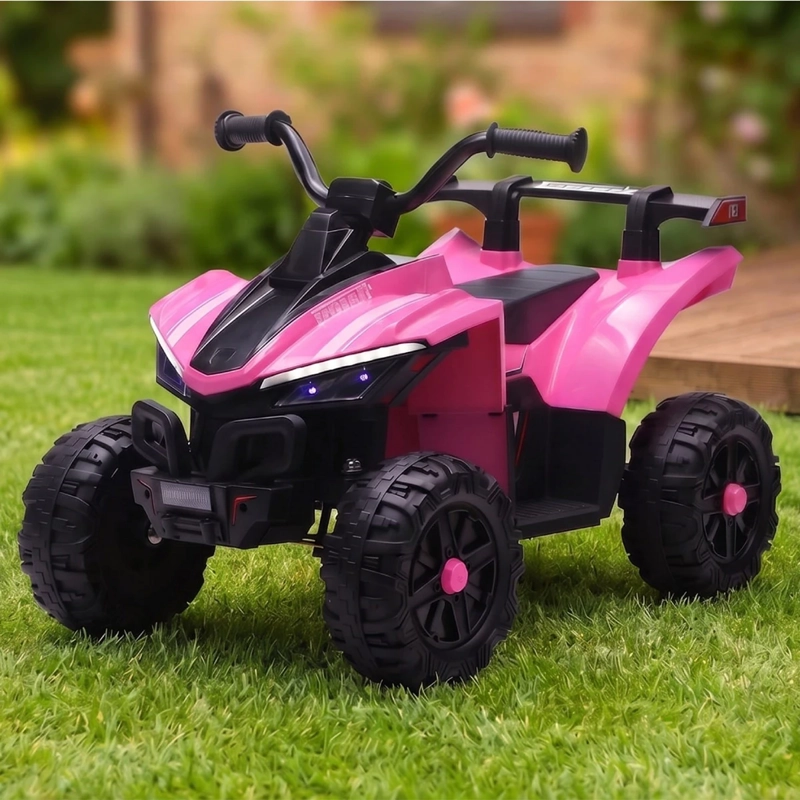 CUATRIMOTO A BATERÍA KIDSCOOL ATV 12V ROSADO - 1