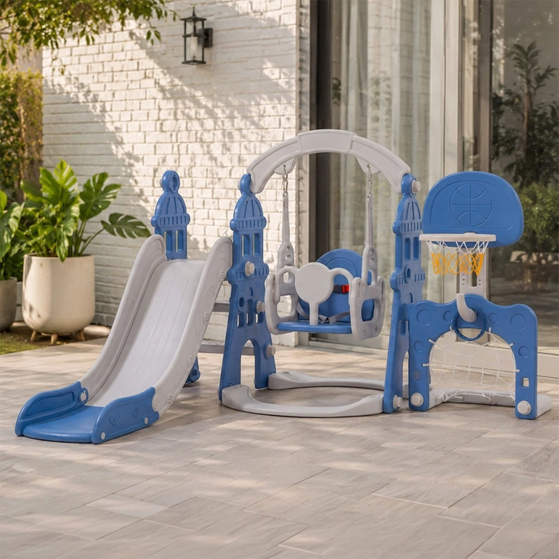 RESBALÍN COLUMPIO KIDSCOOL MULTIFUNCIÓN 5 EN 1 AZUL