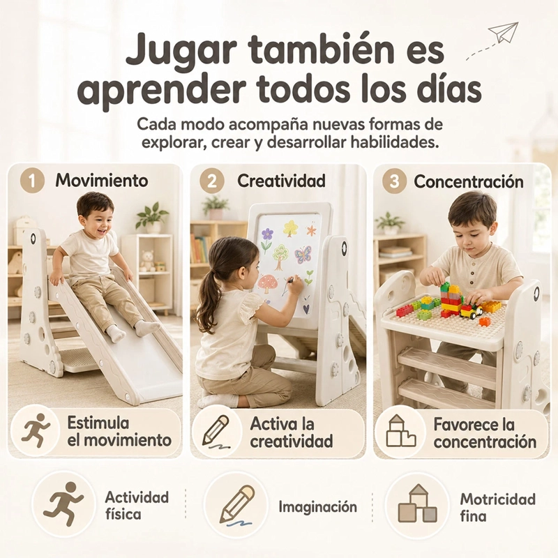 RESBALÍN KIDSCOOL PLEGABLE 4 EN 1  - 7