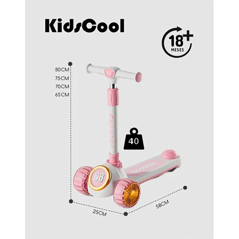 SCOOTER KIDSCOOL 3 RUEDAS PLEGABLE - 6