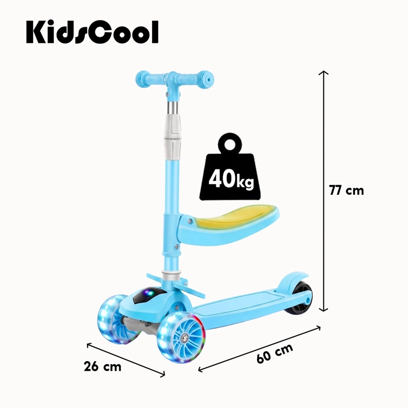 SCOOTER KIDSCOOL PLEGABLE CON ASIENTO - 8