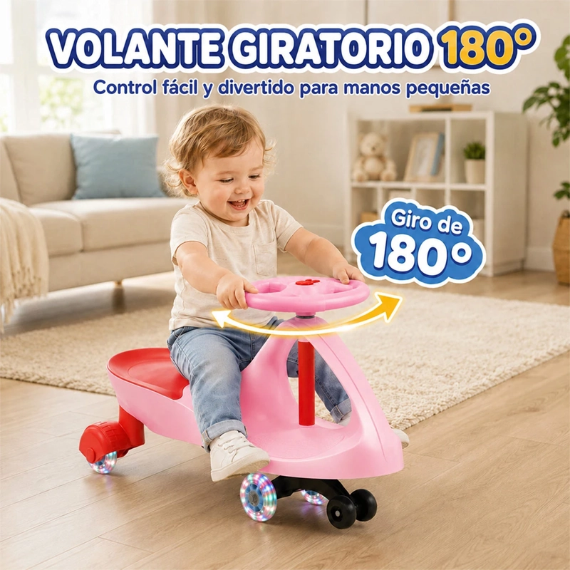AUTO GIRATORIO KIDSCOOL CON LUCES - 5