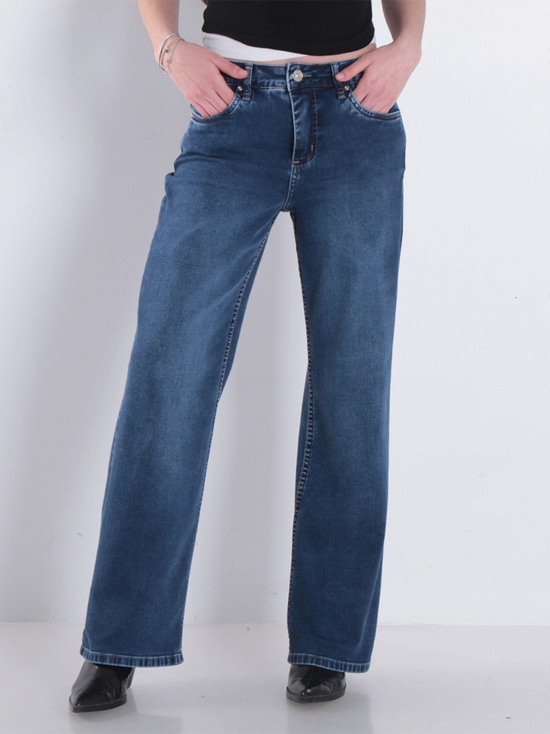 JEANS MUJER WADOS ALGODÓN WIDE LEG TIRO ALTO - 2